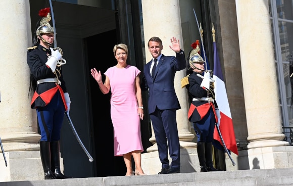 La présidente de la Confédération Karin Keller-Sutter rencontre le président français Emmanuel Macron (Paris, 01.07.2025)