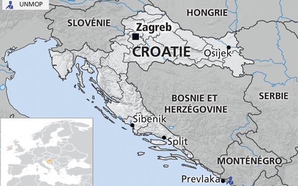 Carte de Croatie