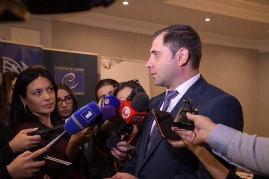 Minister Suren Papikyan at the Launch event of the “Improvement of the Local Self-Governance System in Armenia” program’s second phase
