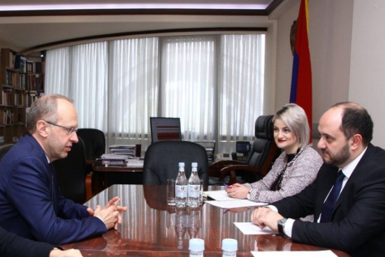 Ambassador Stefano Lazzarotto meets Araik Harutyunyan