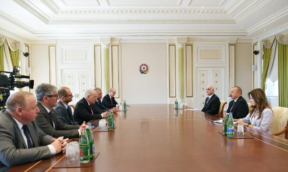 Federal Councillor Schneider-Ammann meets with President Aliyev 