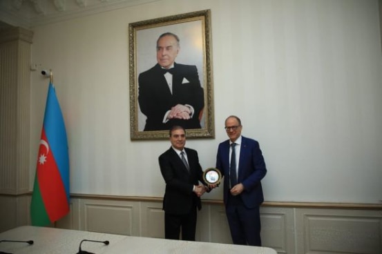 Ambassador Stähli and Head of Executive Authority Bayramov 