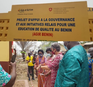 Inauguration des latrines au projet AGIR par la Coopération suisse au Bénin et ses partenaires
