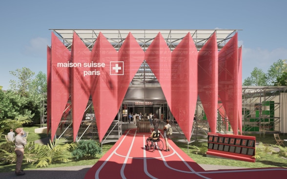 La Maison Suisse dans le jardin de l’ambassade