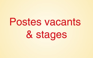 Postes vacants & Stages