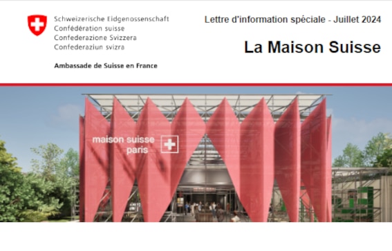 Lettre d'information spéciale - La Maison Suisse