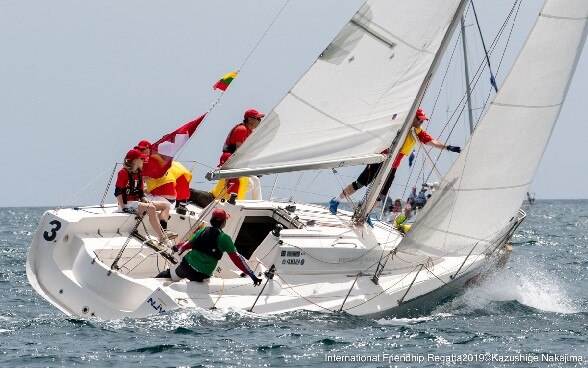 Swiss Team at International Friendship Regatta 2019 ©Kazushige Nakajima