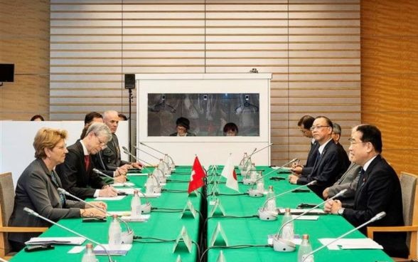 President Viola Amherd travelled to Tokyo to meet with Prime Minister Fumio Kishida