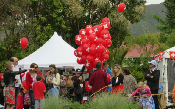 Swiss balloon release 