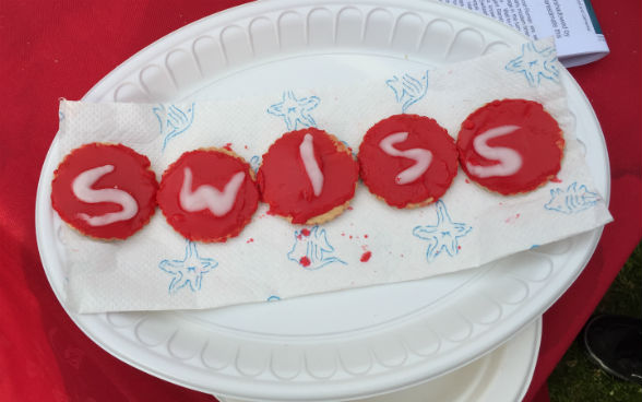 Swiss biscuits prepared by the children 