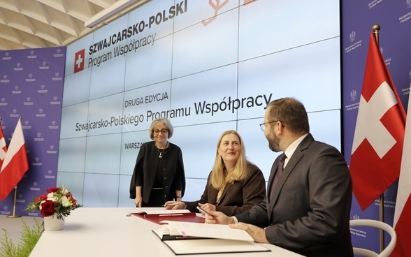 Signing ceremony of bilateral Framework Agreement on Second Swiss Contribution to Poland