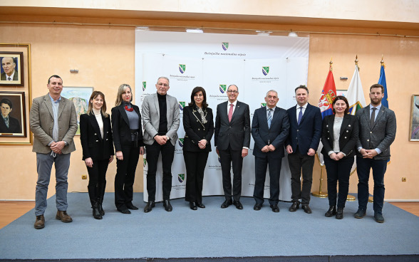 Švajcarska delegacija sa predstavnicima Nacionalnog veća bošnjačke nacionalne manjine