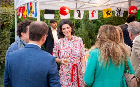 Guests of the Swiss National Day 2024 reception