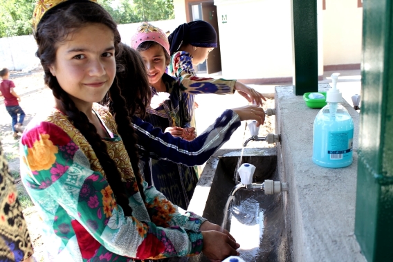 Schoolchildren of Rudaki district have an access to safe drinking water now