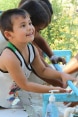 boys washing their hands