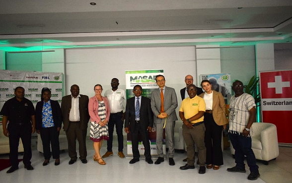 Embassy of Switzerland, Government of Zimbabwe representatives and partners during the launch of the second phase of the Markets and Seeds Access Project in Harare on 18 September.
