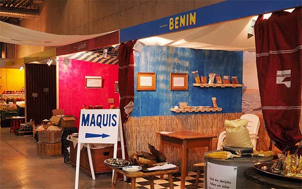 Le stand de la DDC consacré au Bénin, un des pays cités en exemple, à la BEA 2016.