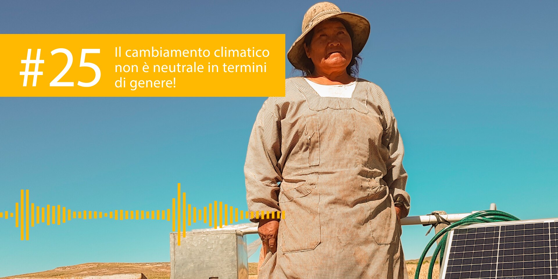 Agricoltore boliviano il cui lavoro sul campo è supportato da un piccolo impianto