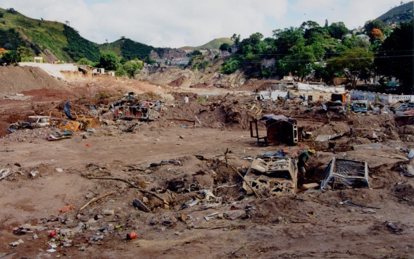 Village laid waste by Hurricane Mitch