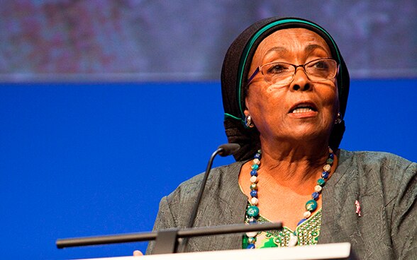 Edna Adan Ismail alla Conferenza annuale.