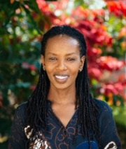 Portrait of Hope Azeda, creator and curator of the Ubumuntu Arts Festival
