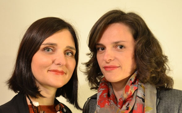 Portrait de deux femmes macédoniennes.