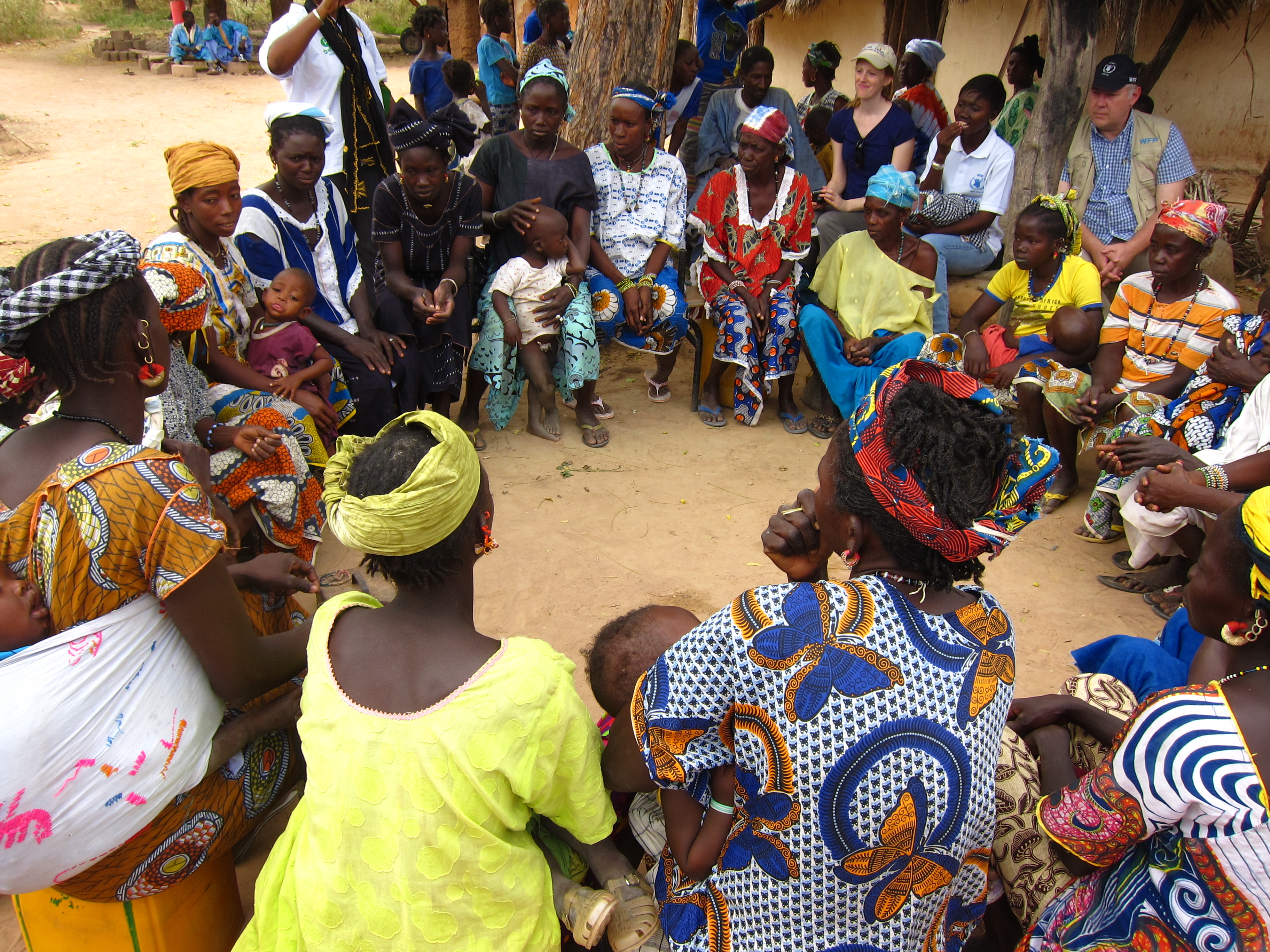 People talking, sitting in a circle