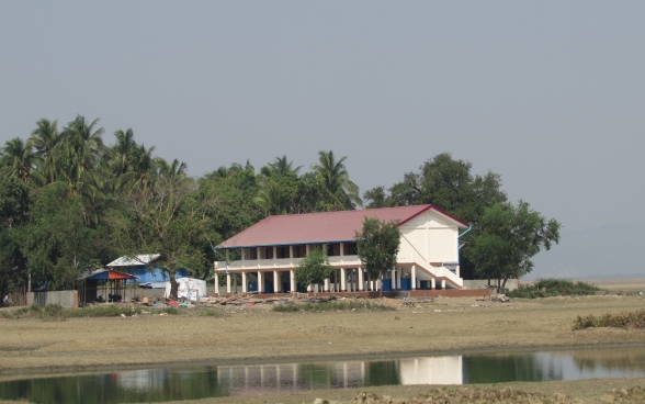 La scuola elementare a Pan Zin Maw dopo la ricostruzione.