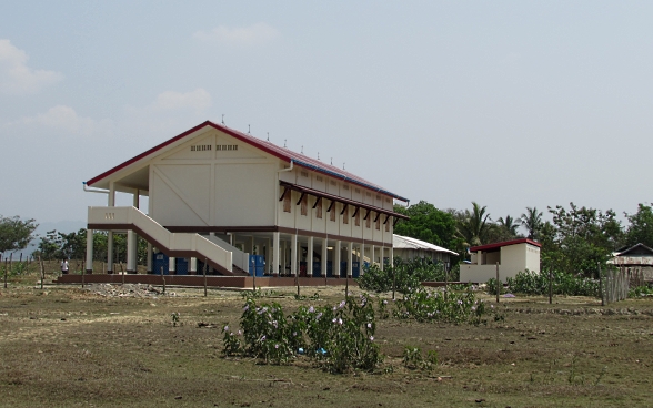 La scuola elementare a Yat Khone Taing dopo la ricostruzione.