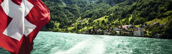 View of a part of the Lake of Lucerne taken from a steamer