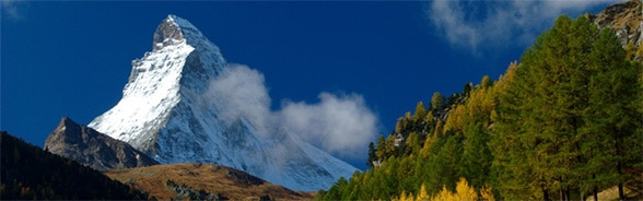 Photo du Cervin, célèbre montagne suisse