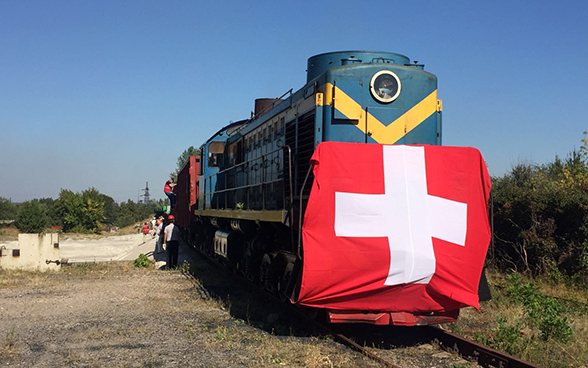 Die Schweiz hat einen weiteren Hilfstransport in den Osten der Ukraine entsendet; er besteht aus 3500 Tonnen Quarzsand für die Wasserfiltrierung.
