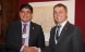 Le conseiller fédéral Ignazio Cassis serre la main du président du Costa Rica, Carlos Alvarado Quesada, au WEF.