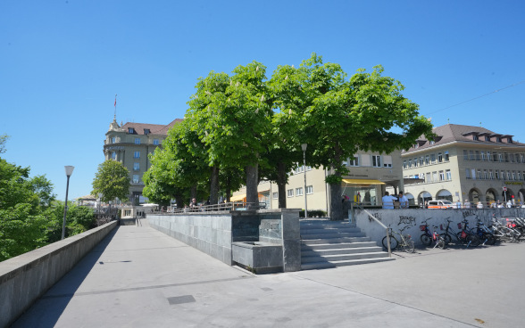 Aperçu du périmètre réservé au concours sur le site de la Casinoterrasse, à Berne.