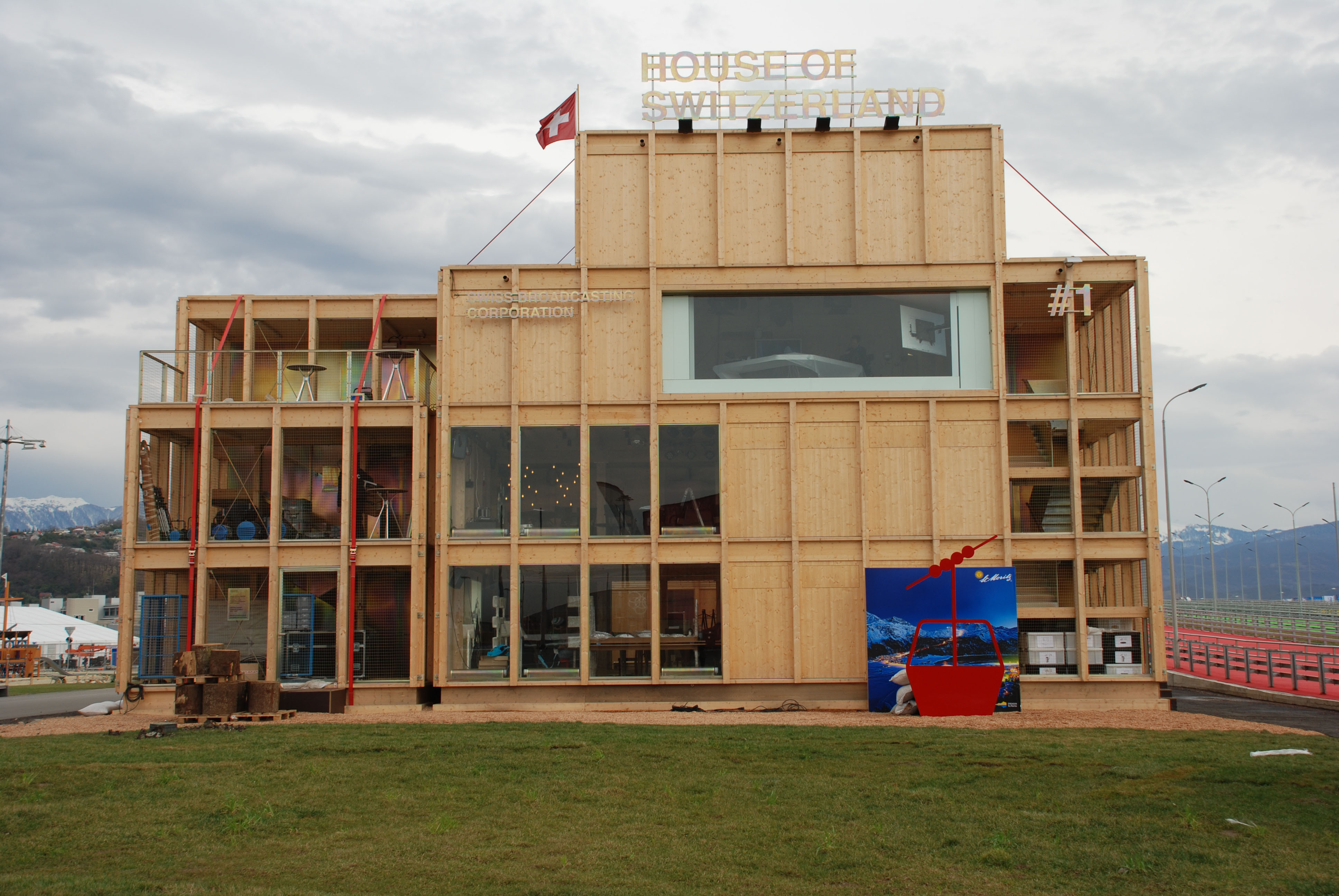 La Maison suisse du parc olympique de Sotchi.