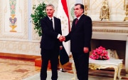 Didier Burkhalter, con il presidente tagiko Emomali Rahmon.