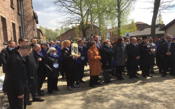 Teilnehmende am March of the Living in Auschwitz.