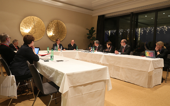 IHRA Chairman Benno Bättig during a workshop at the plenary session.