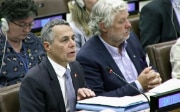 Le conseiller fédéral Ignazio Cassis parle à la conférence de l’UE sur la Syrie à l’ONU à New York.