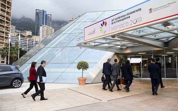 Federal Councillor Ignazio Cassis at the annual Ministerial Conference of La Francophonie, October 31 2019.