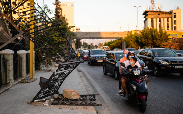 Danni, quartiere Karantina Beirut.