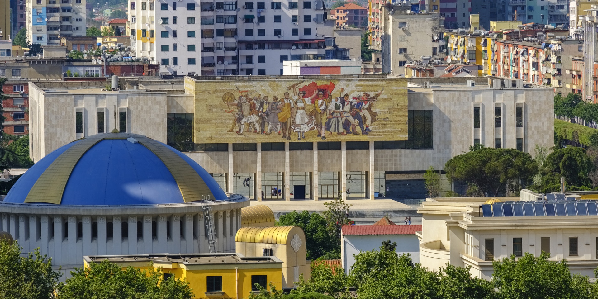 View of Tirana, the Albanian capital.