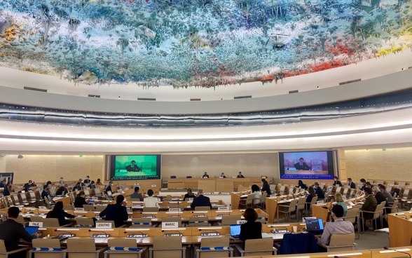 The UN Economic and Social Council ECOSOC during its closing session at the HAS on 25 June 2021.