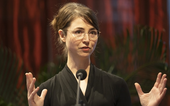 Julia Stricker at the ceremony.