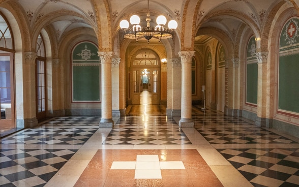 Les couloirs du Palais fédéral.