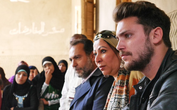 Bastian Baker reaches out to musicians and young people in Egypt who are working to promote the Nile ecosystem. © SDC
