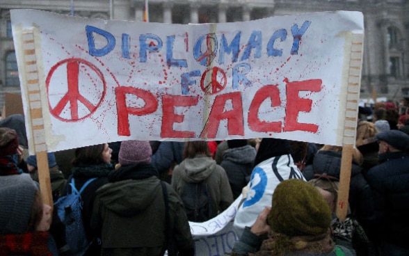 Manifestation pour la paix en Syrie en décembre 2016 à Berlin