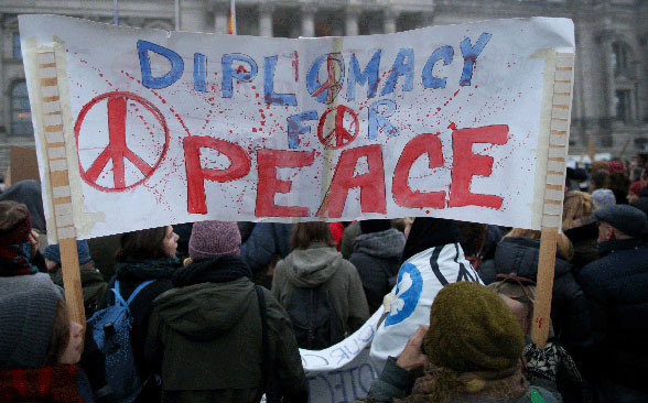 Manifestazione per la pace in Siria, dicembre 2016 a Berlino