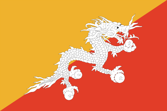 Drapeau Bhoutan