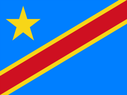 Drapeau Congo, République démocratique